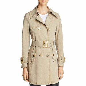 L'Atelier L Brown Lightweight Trench Coat NWT CZ21